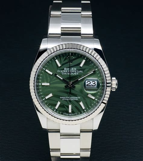 rolex datejust verde 36 ref x100|rolex datejust 36 oyster steel.